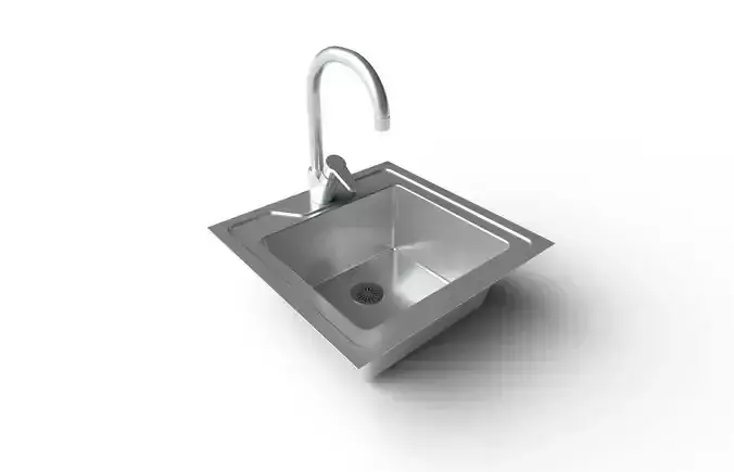 Kitchen Sink M03 Low-poly 3D model