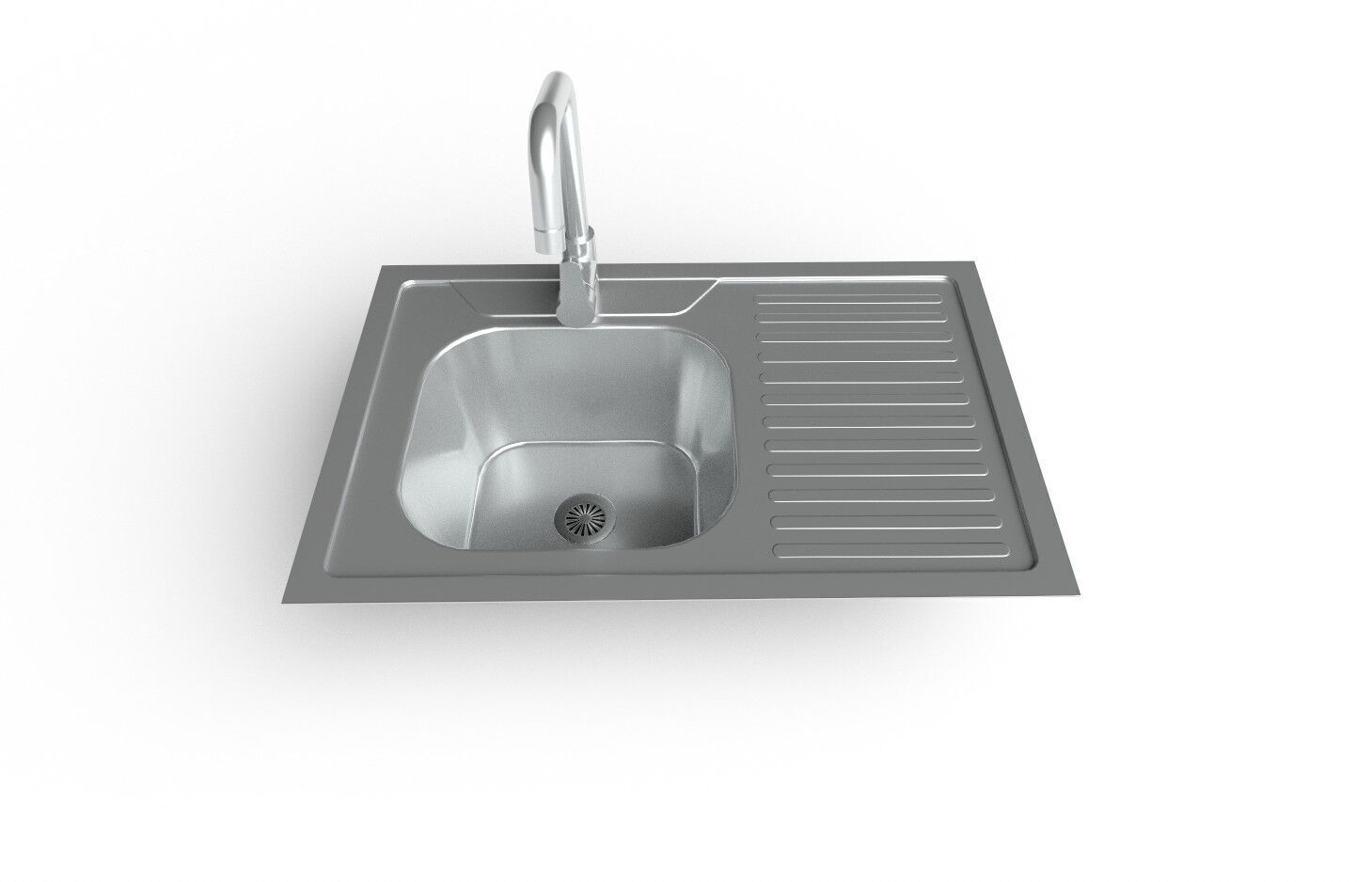 KitchenSink02 Low-poly 3D model_2