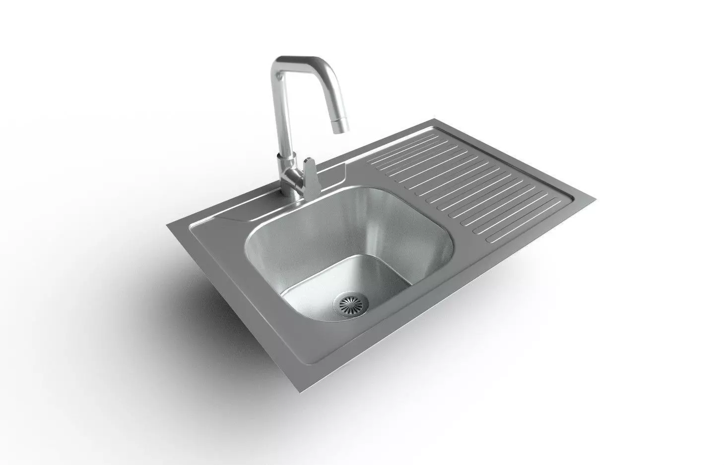 KitchenSink02 Low-poly 3D model_0