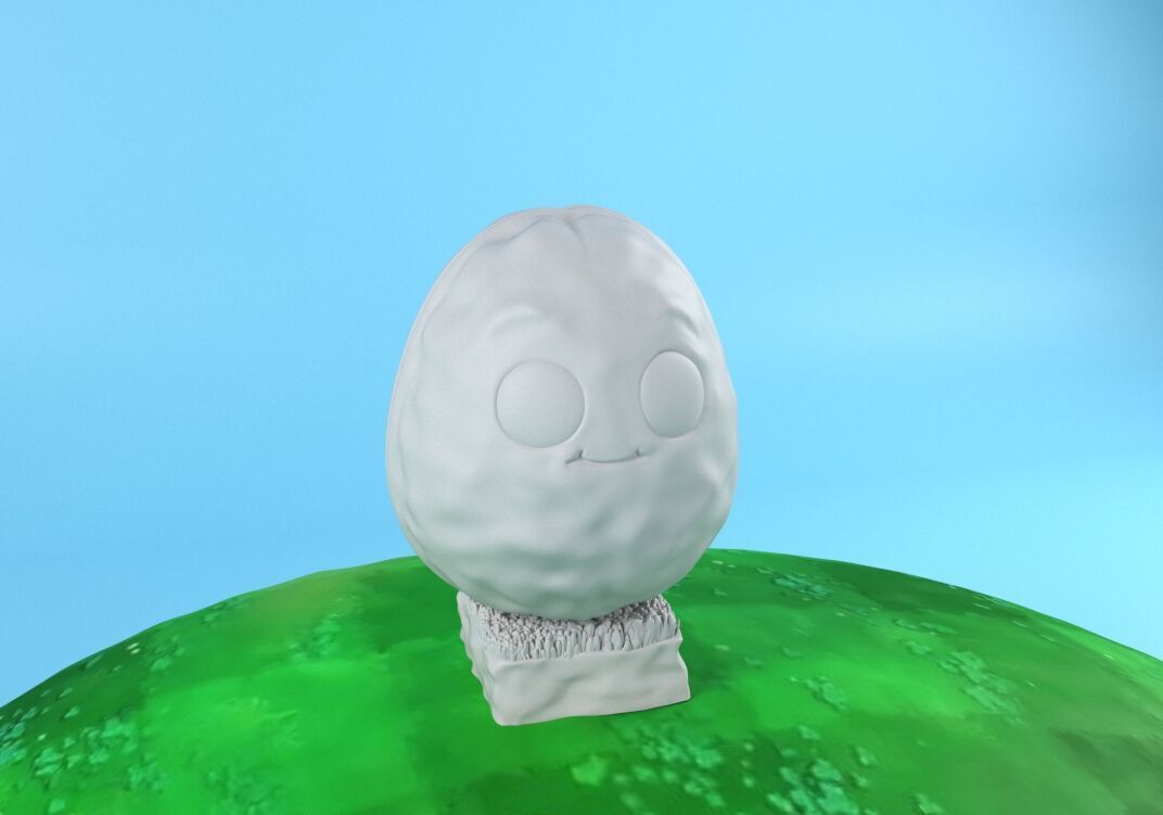 Plants vs Zombies WallNut - Model for 3d printing STL OBJ FBX 3D print model_3