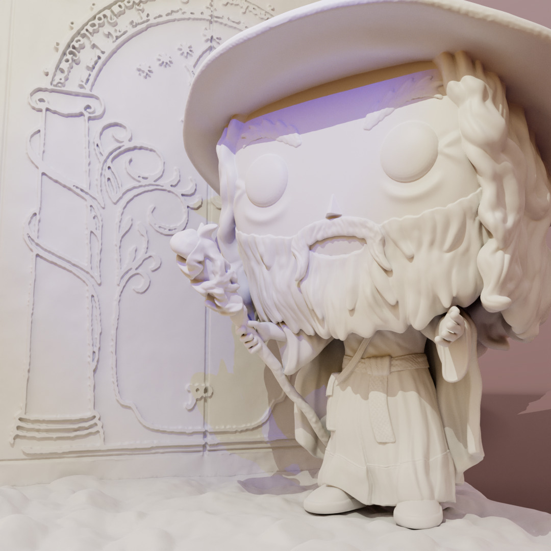 Gandalf en la puerta de Moria 3D print model_3
