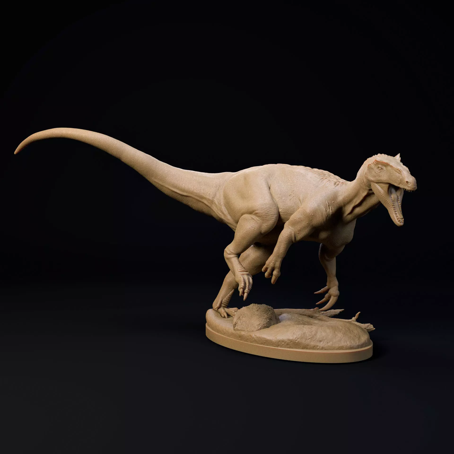 Maip Macrothorax running 1-35 scale pre-supported dinosaur 3D print model_0