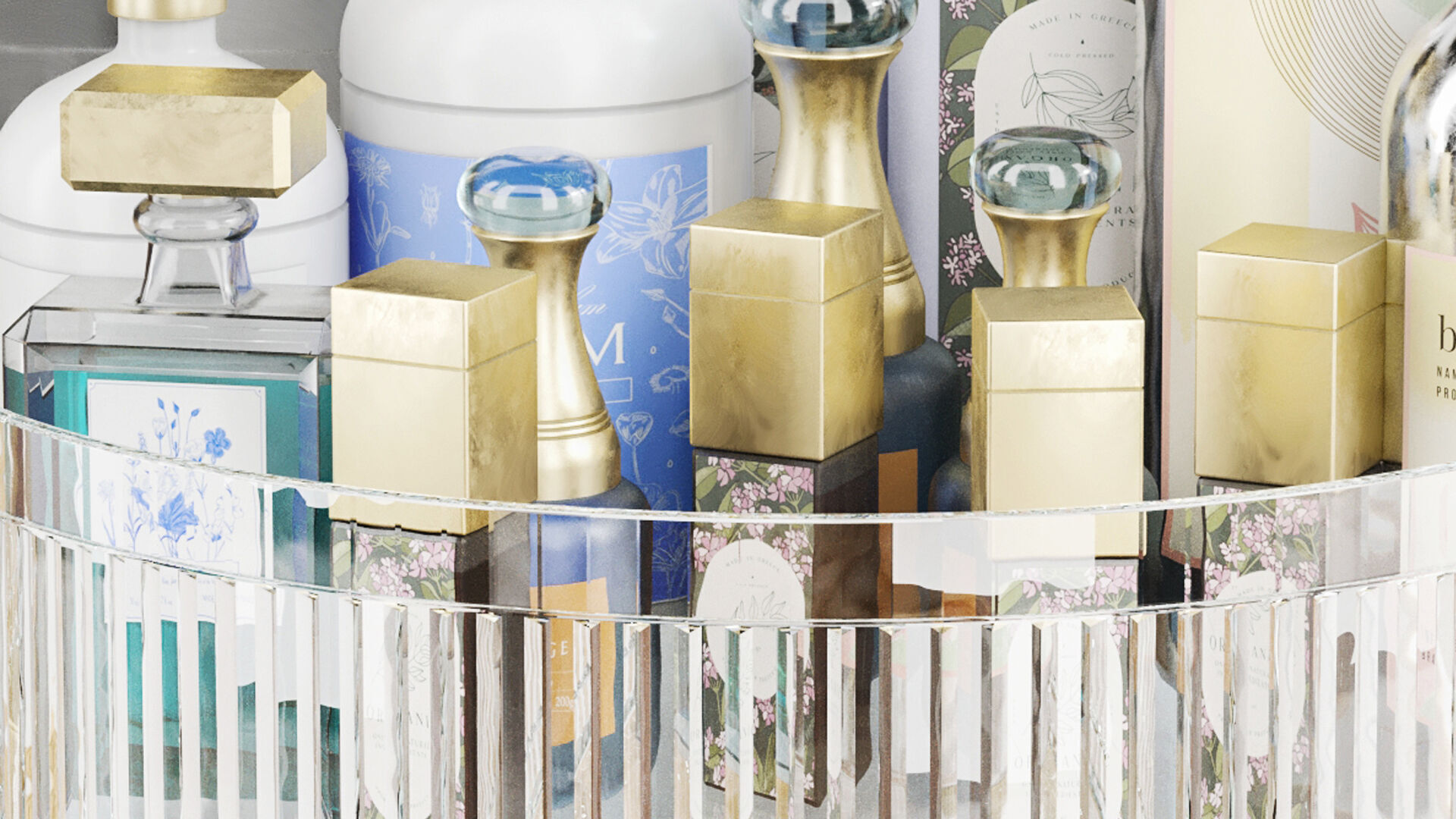 Collection of cosmetics for beauty salon 600 3D model_6