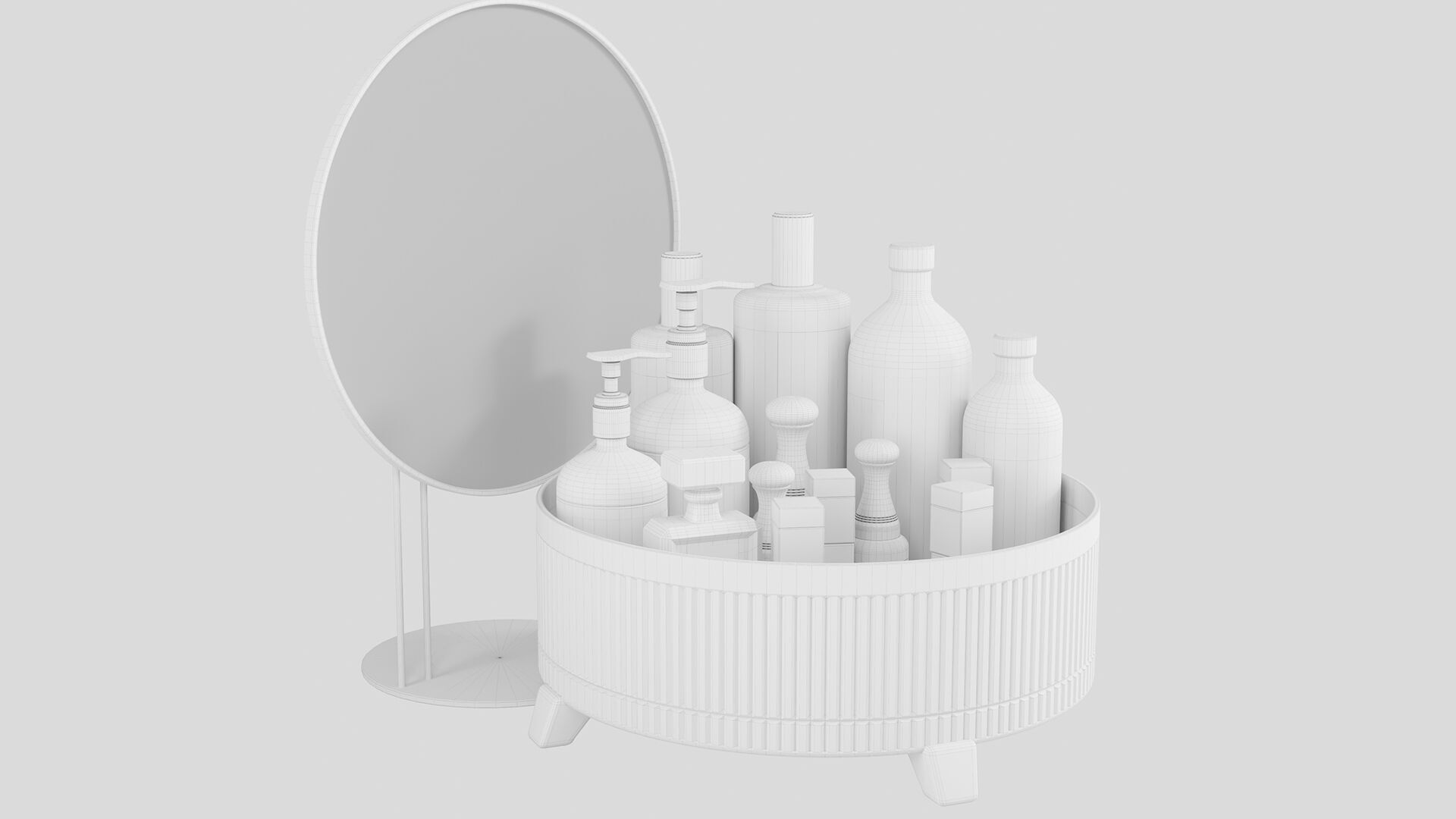 Collection of cosmetics for beauty salon 600 3D model_1