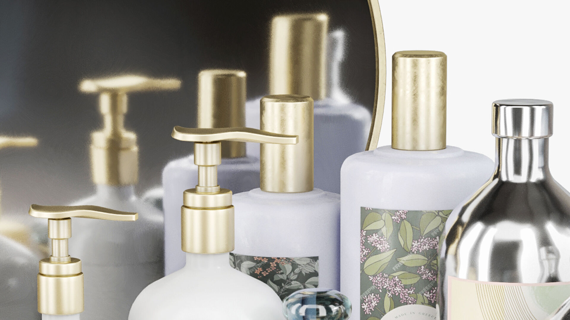 Collection of cosmetics for beauty salon 600 3D model_4