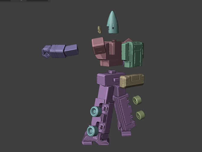 Super Sentai Goggle V Robo Statue Fan Art 3D print model_7