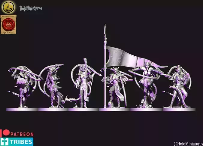 Dark elves Temple Militants