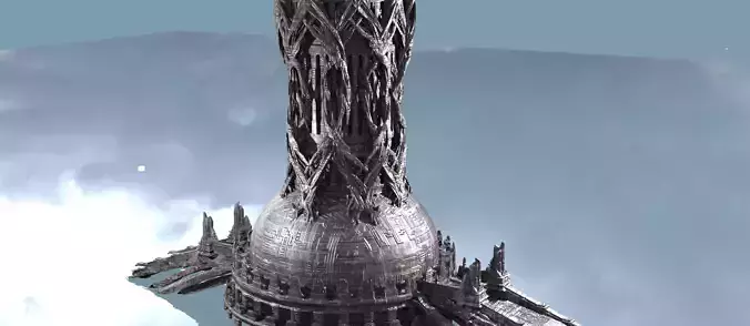 Avalon Great Hive Structure cathedral Kitbash 5