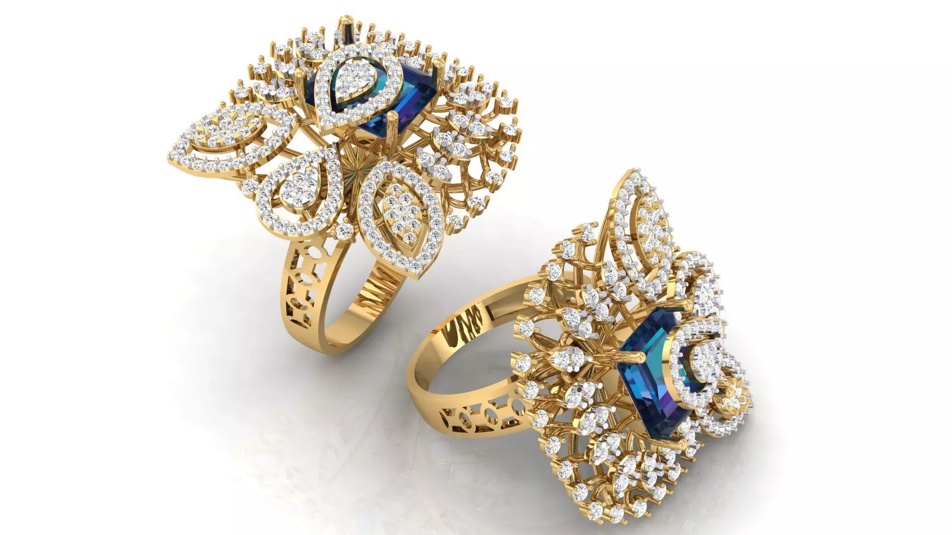 LUXURY COCKTAIL RING 3D print model_0