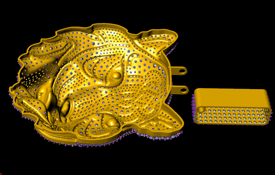 Tiger Head Pendant 3D print model_2