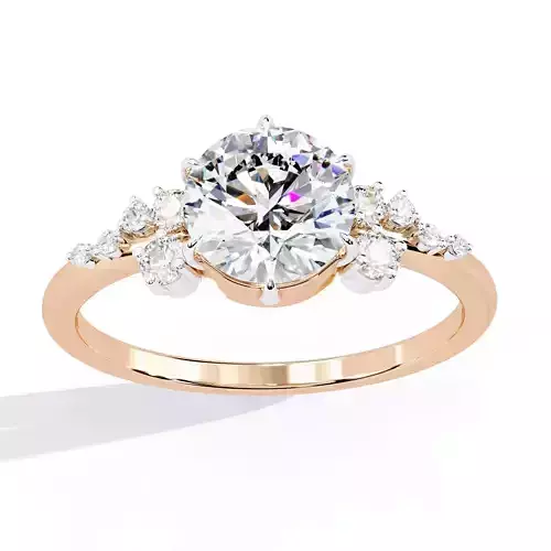 Solitaire Diamond Ring 360 animation renders 3dm stl 