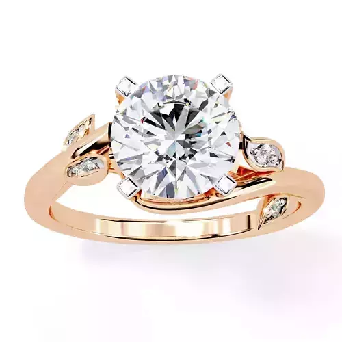 Solitaire Diamond Ring 360 animation renders 3dm stl  3D print model