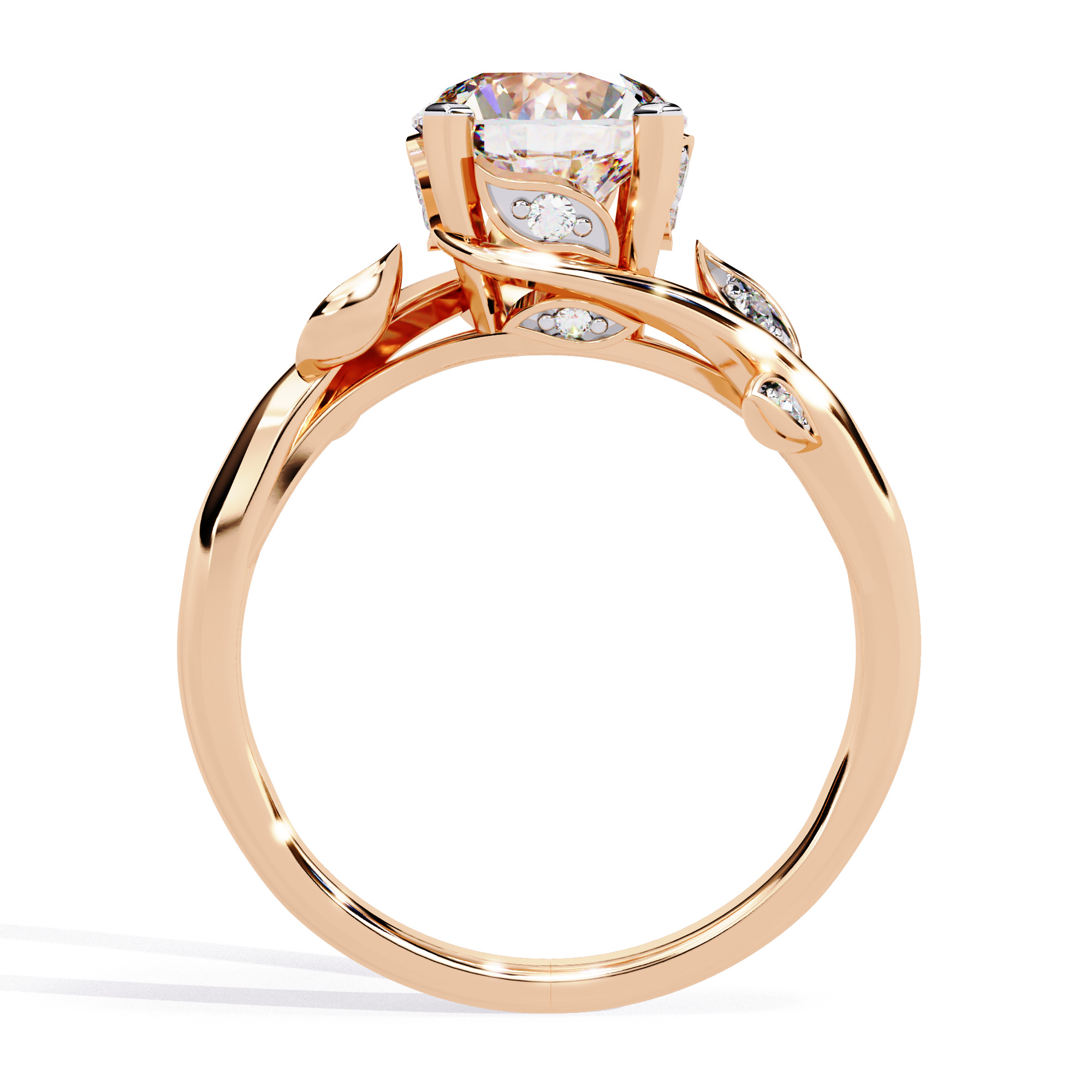 Solitaire Diamond Ring 360 animation renders 3dm stl  3D print model_13