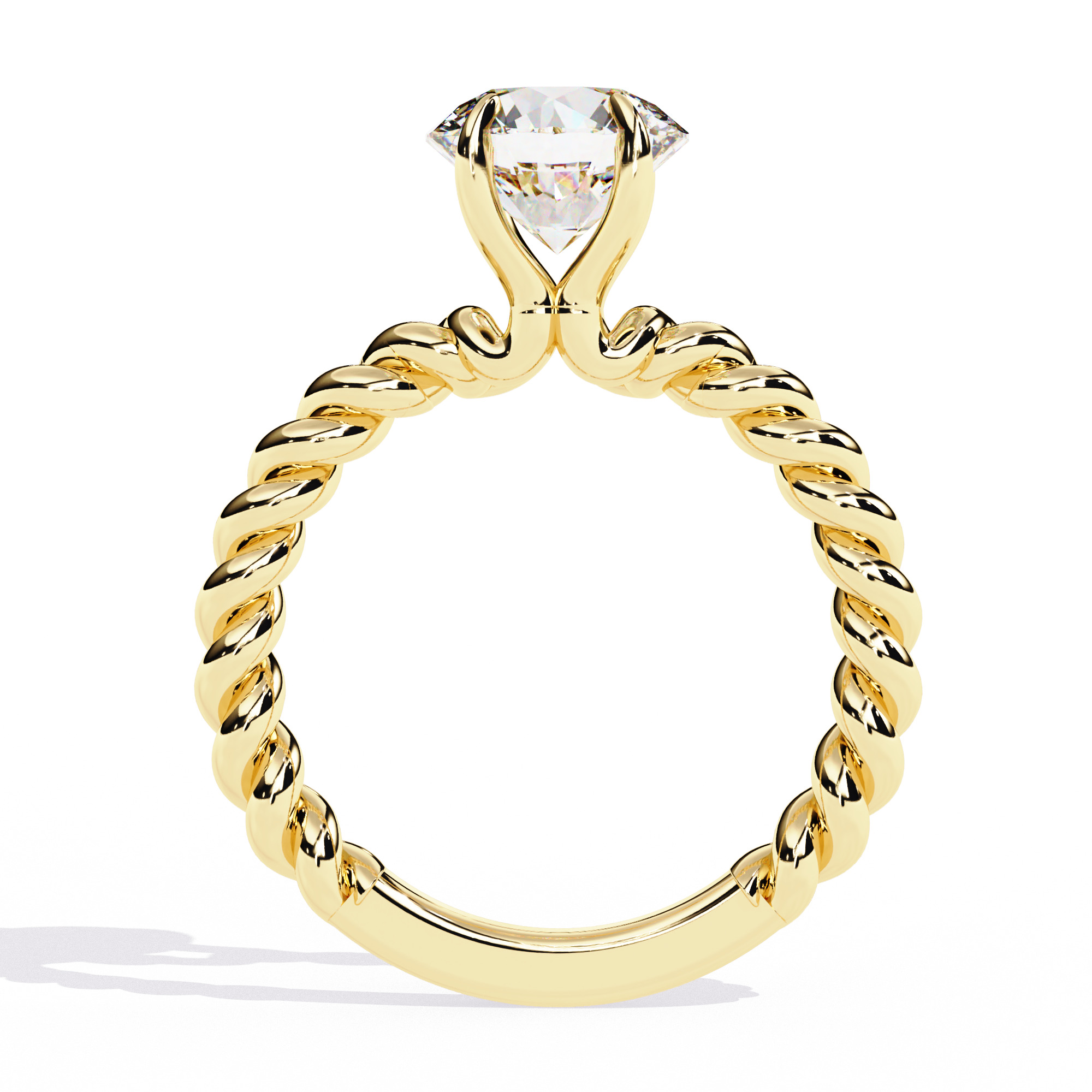 Mono Diamond Solitaire Ring 360 animation renders 3dm stl 3D print model_11