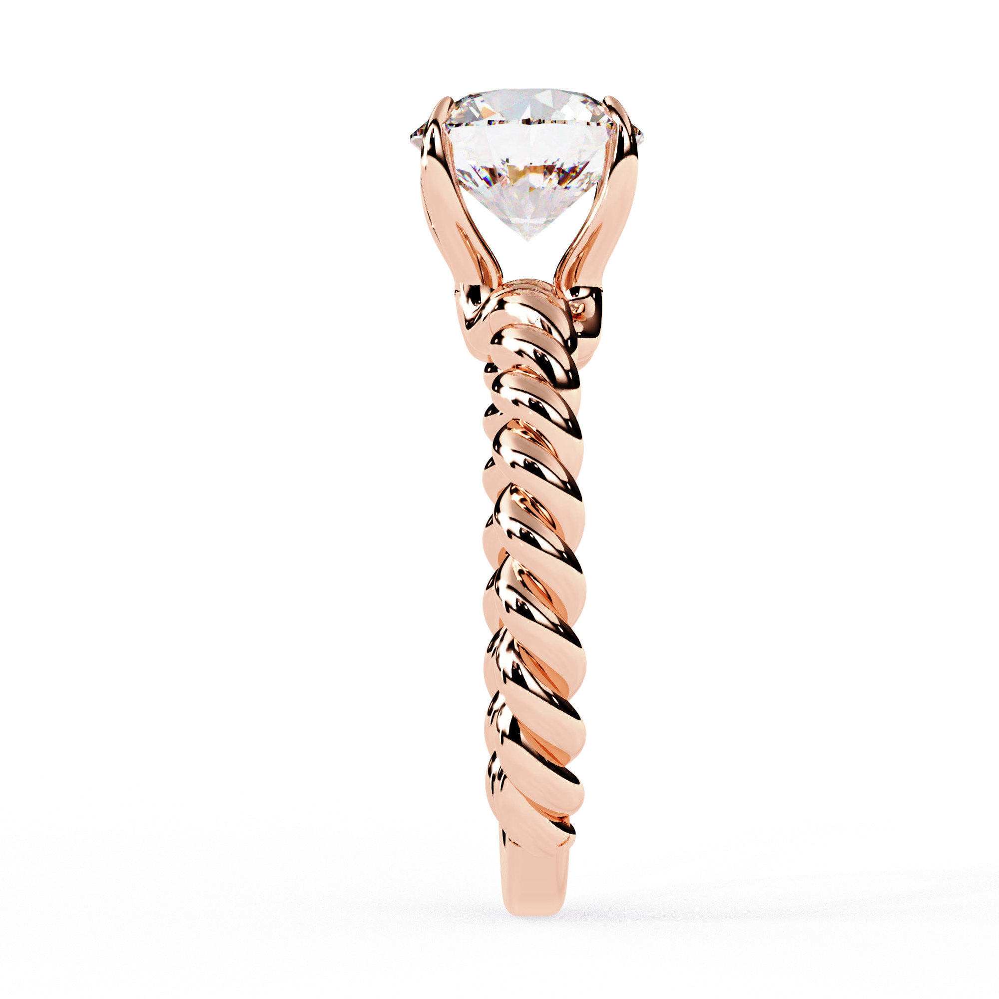 Mono Diamond Solitaire Ring 360 animation renders 3dm stl 3D print model_13