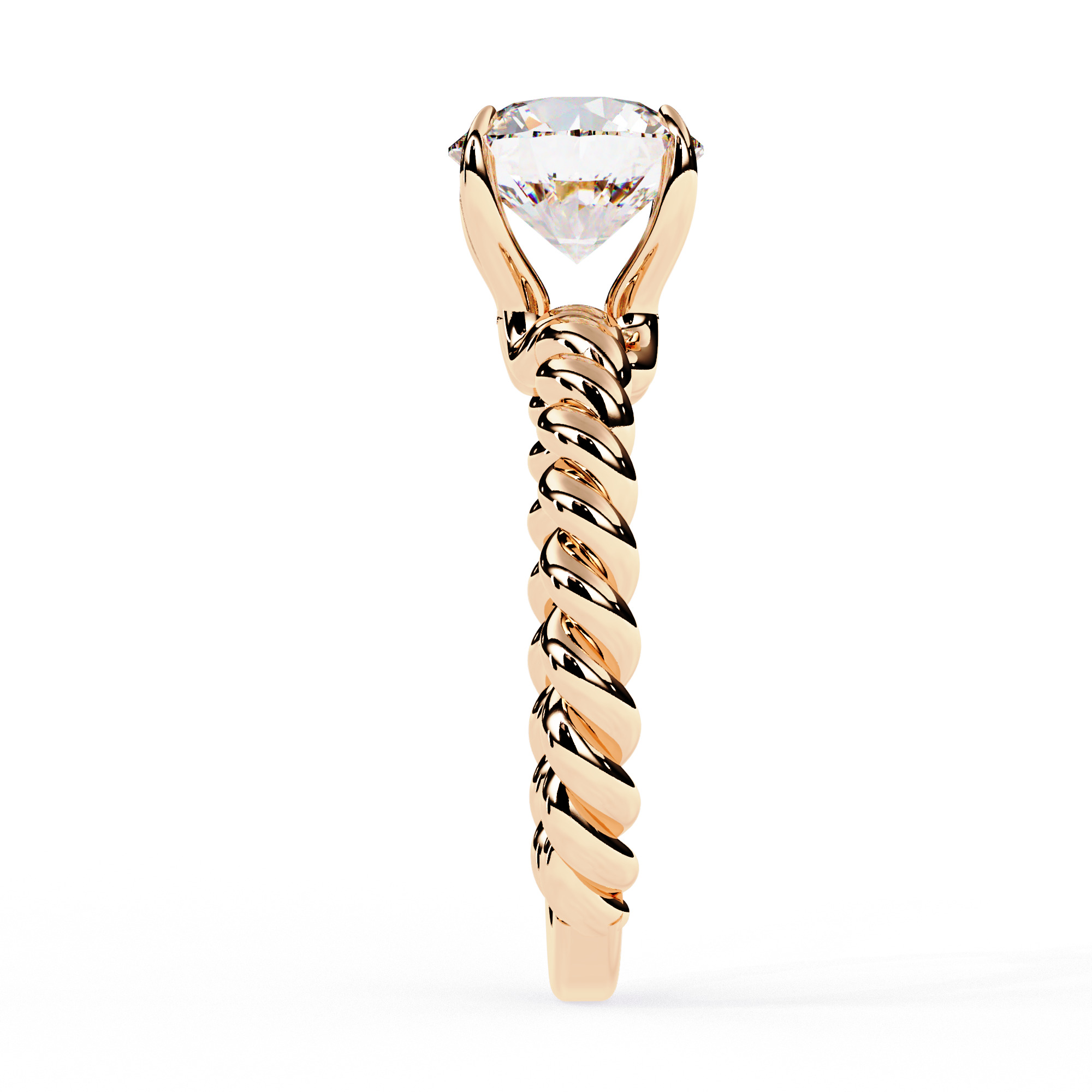 Mono Diamond Solitaire Ring 360 animation renders 3dm stl 3D print model_14