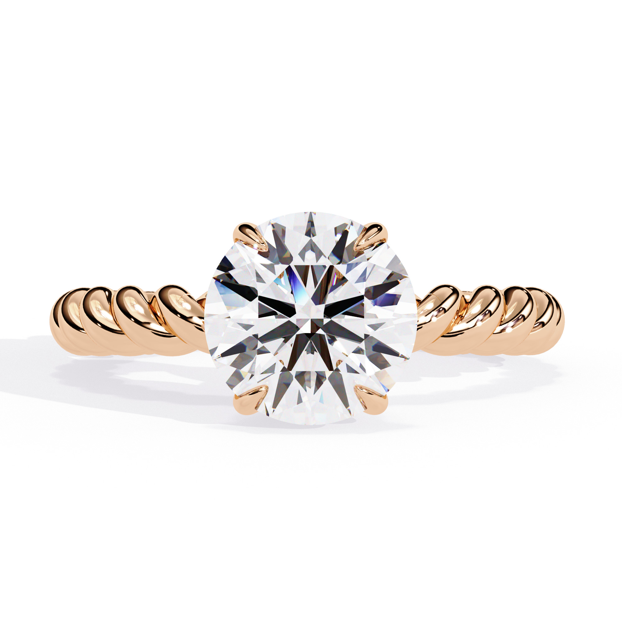 Mono Diamond Solitaire Ring 360 animation renders 3dm stl 3D print model_6