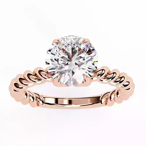 Mono Diamond Solitaire Ring 360 animation renders 3dm stl 3D print model Mono Diamond Solitaire Ring 360 animation renders 3dm stl 3D print model