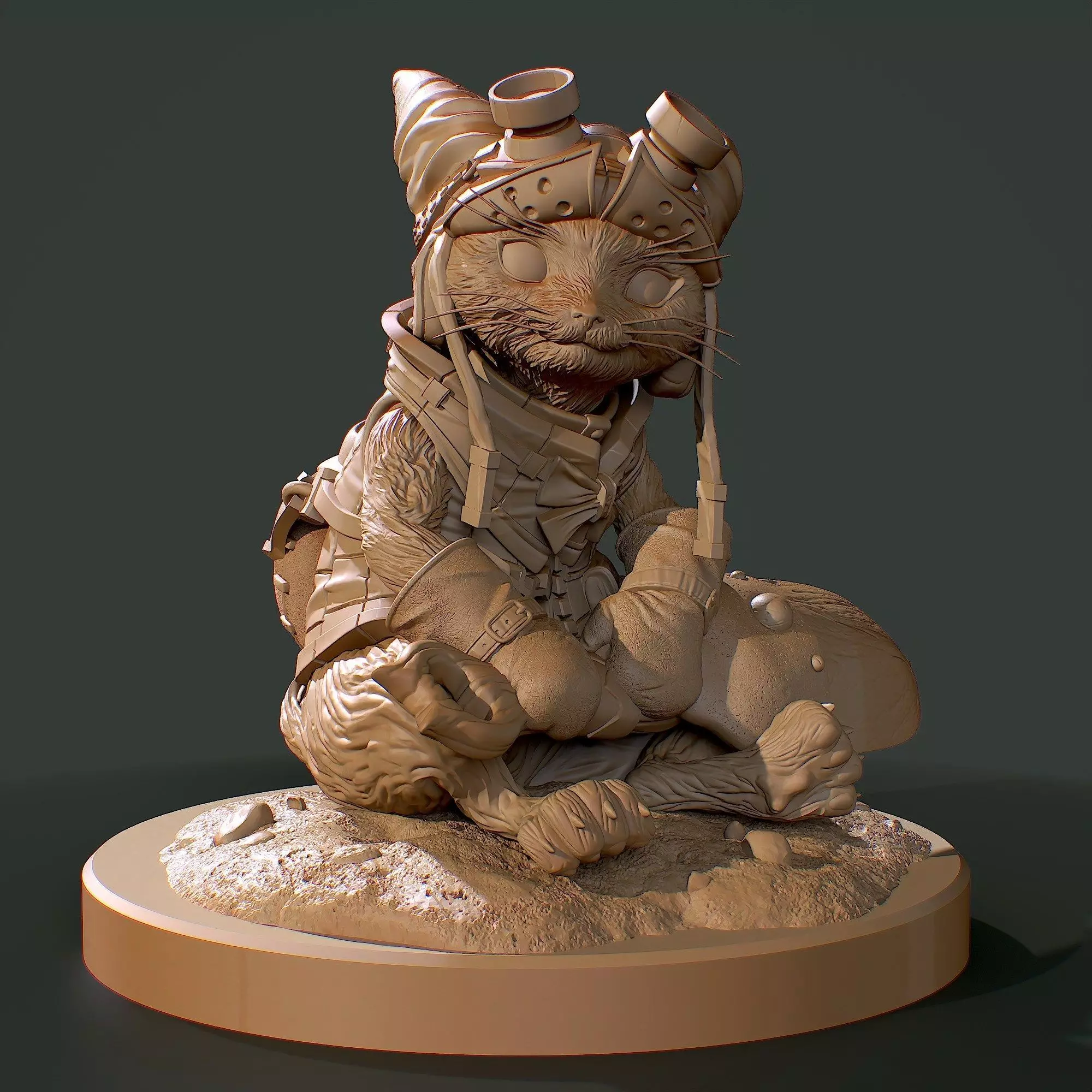 Felyne from Monster Hunter 3D print model