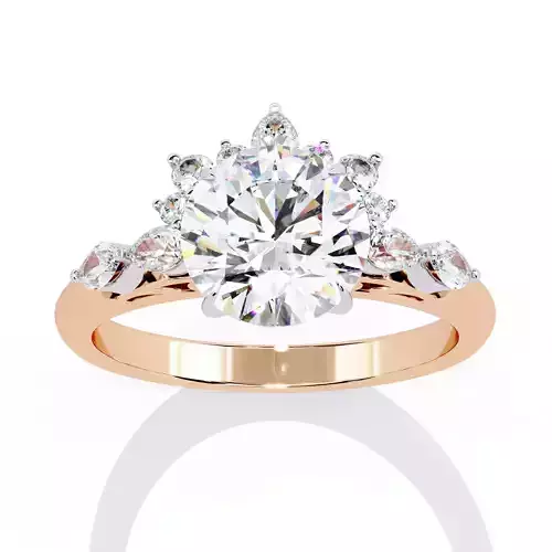 Solitaire Diamond Ring 360 animation renders 3dm stl 