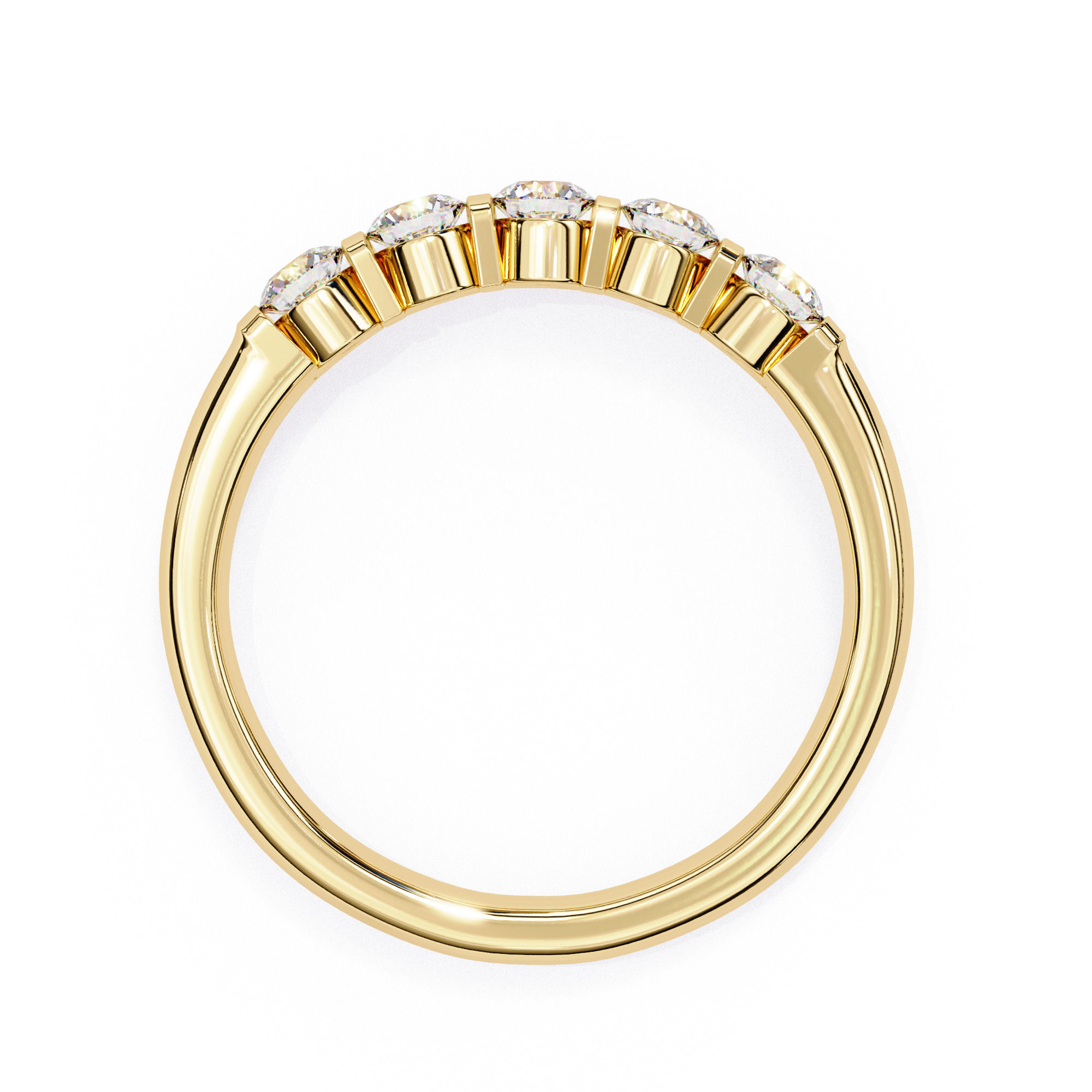 Eternity Diamond Band Ring 360 Animation Renders 3dm stl details 3D print model_13