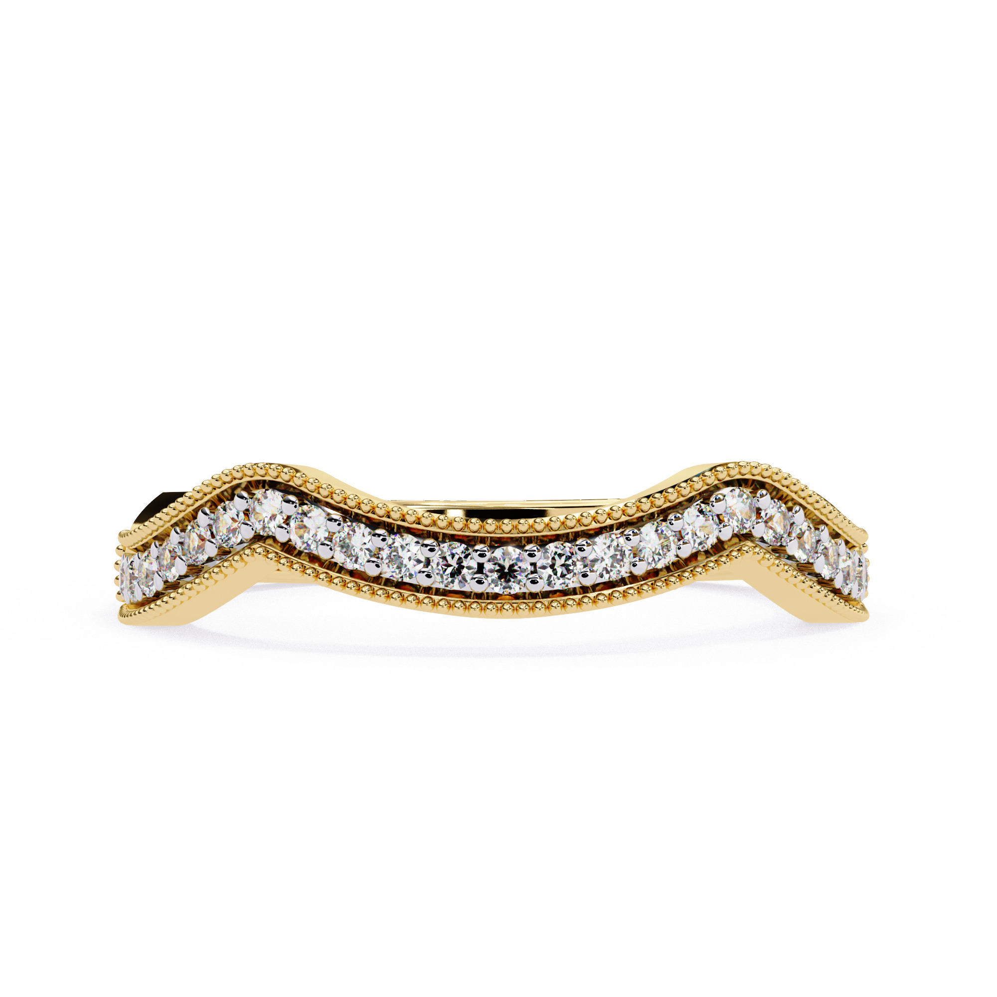 Eternity Diamond Band Ring 360 Animation Renders 3dm stl details 3D print model_13