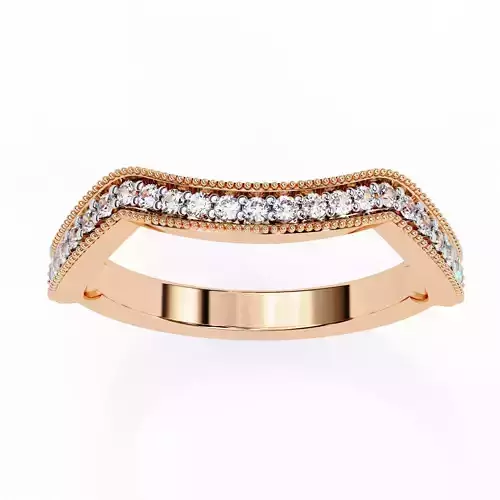 Eternity Diamond Band Ring 360 Animation Renders 3dm stl details 3D print model