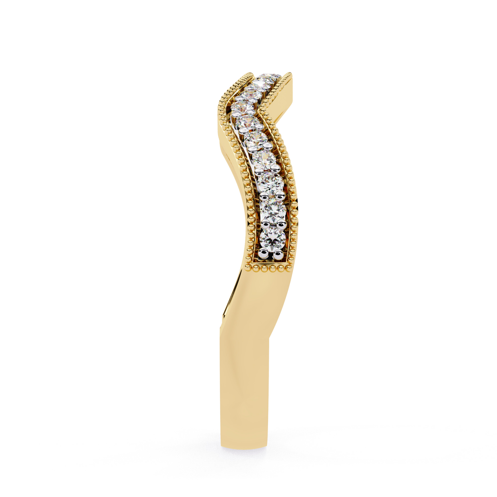 Eternity Diamond Band Ring 360 Animation Renders 3dm stl details 3D print model_14
