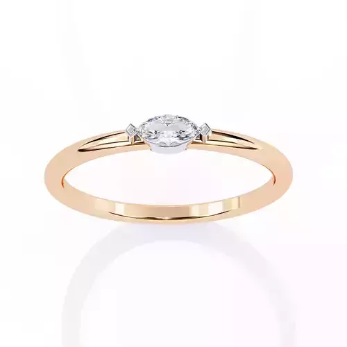 Mono Diamond Solitaire Ring 360 animation renders 3dm stl 3D print model