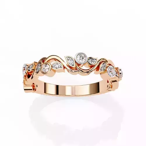 Eternity Diamond Band Ring 360 Animation Renders 3dm stl details
