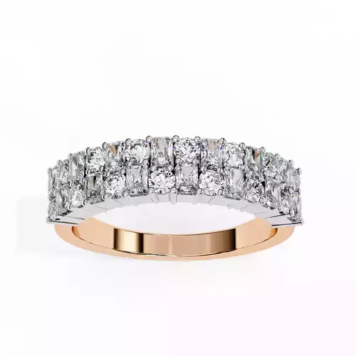 Eternity Diamond Band Ring 360 Animation Renders 3dm stl details