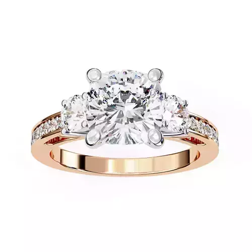 Solitaire Diamond Ring 360 animation renders 3dm stl 