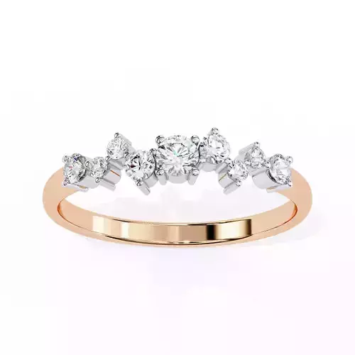 Eternity Diamond Band Ring 360 Animation Renders 3dm stl details