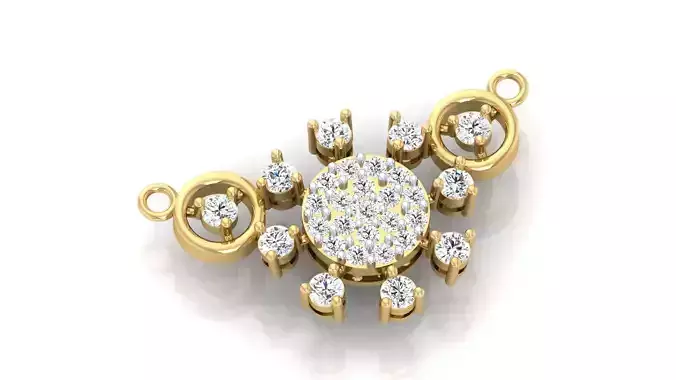 INTRICATE CLUSTER PENDANT 3D print model