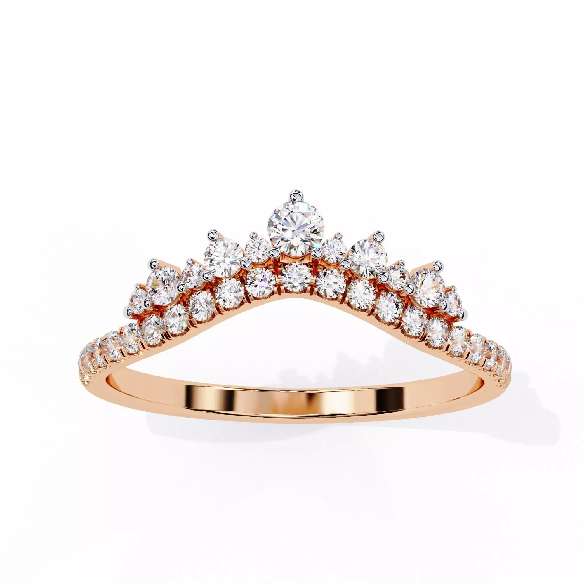 Eternity Diamond Band Ring 360 Animation Renders 3dm stl details 3D print model_0