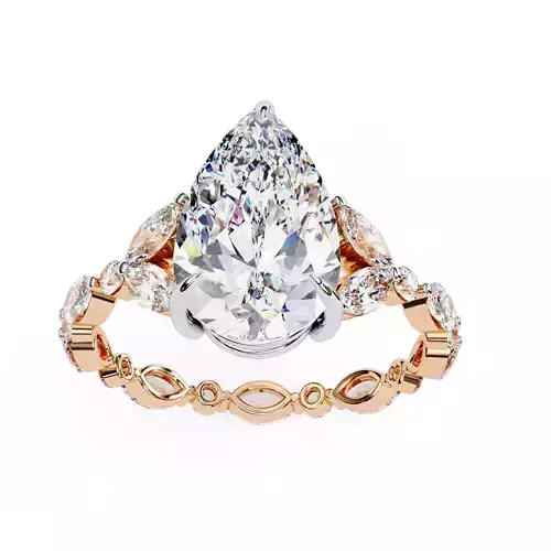 Solitaire Diamond Ring 360 animation renders 3dm stl  3D print model