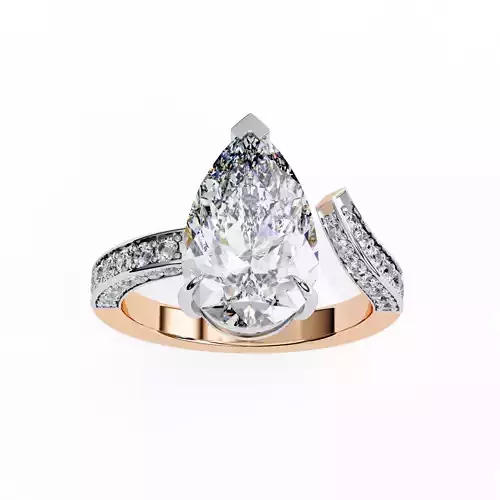 Solitaire Diamond Ring 360 animation renders 3dm stl  3D print model