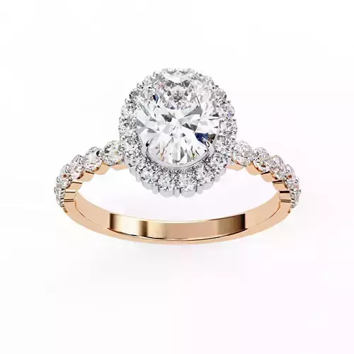 Halo Solitaire Diamond Ring 360 animation renders 3dm stl 