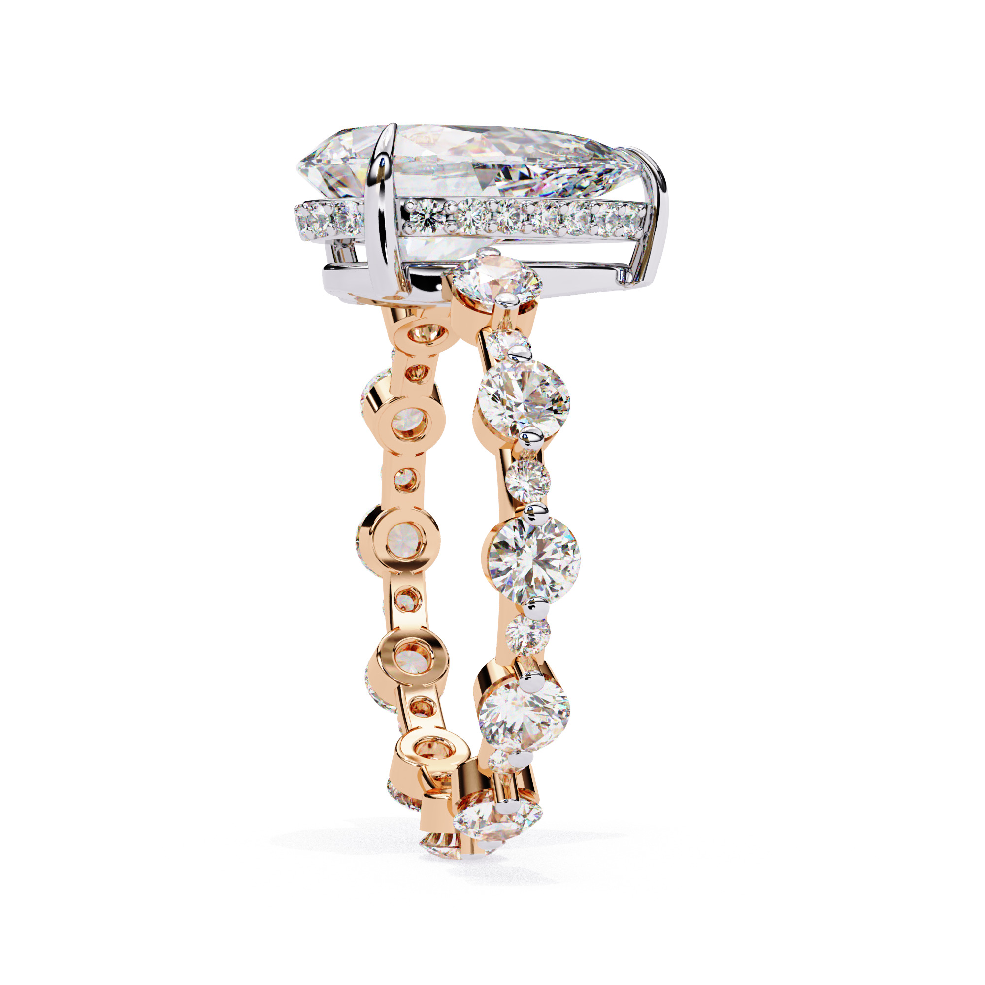 Solitaire Diamond Ring 360 animation renders 3dm stl 3D print model_12