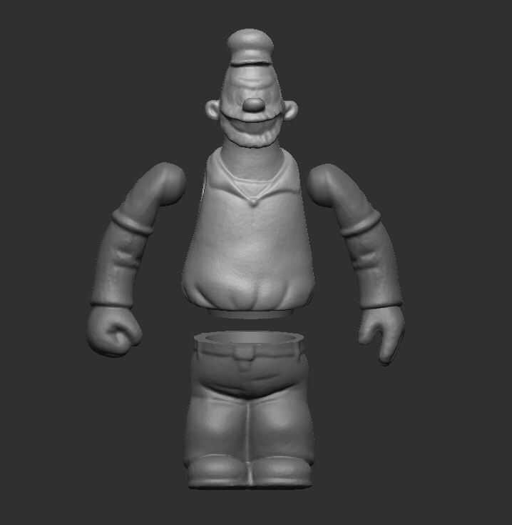 Bluto - 3d scanned toy for educational purpose 3D print model_2