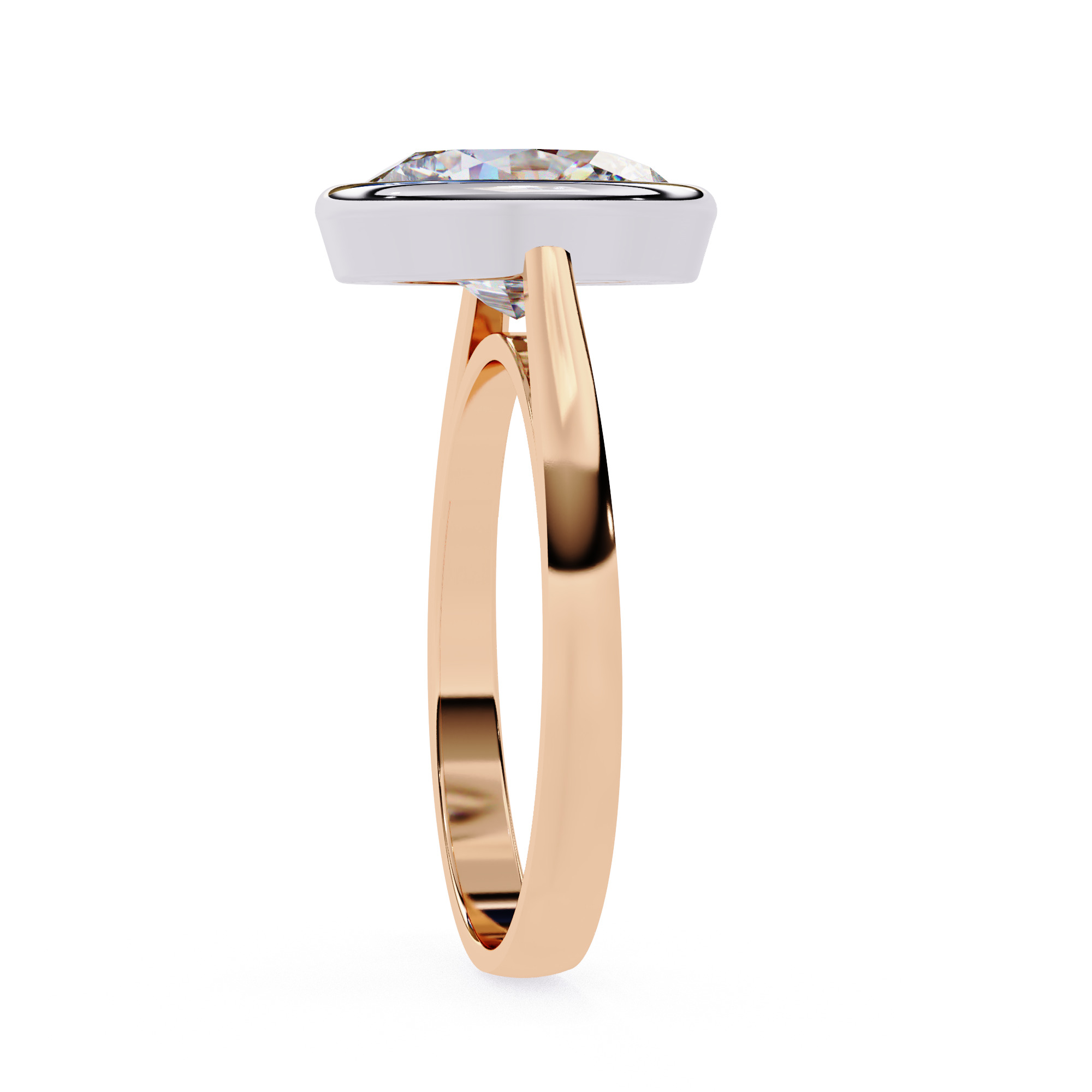 Mono Diamond Solitaire Ring 360 animation renders 3dm stl 3D print model_14