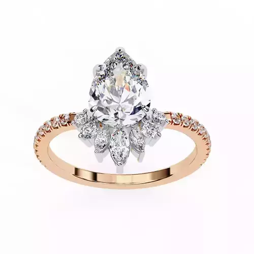 Solitaire Diamond Ring 360 animation renders 3dm stl 