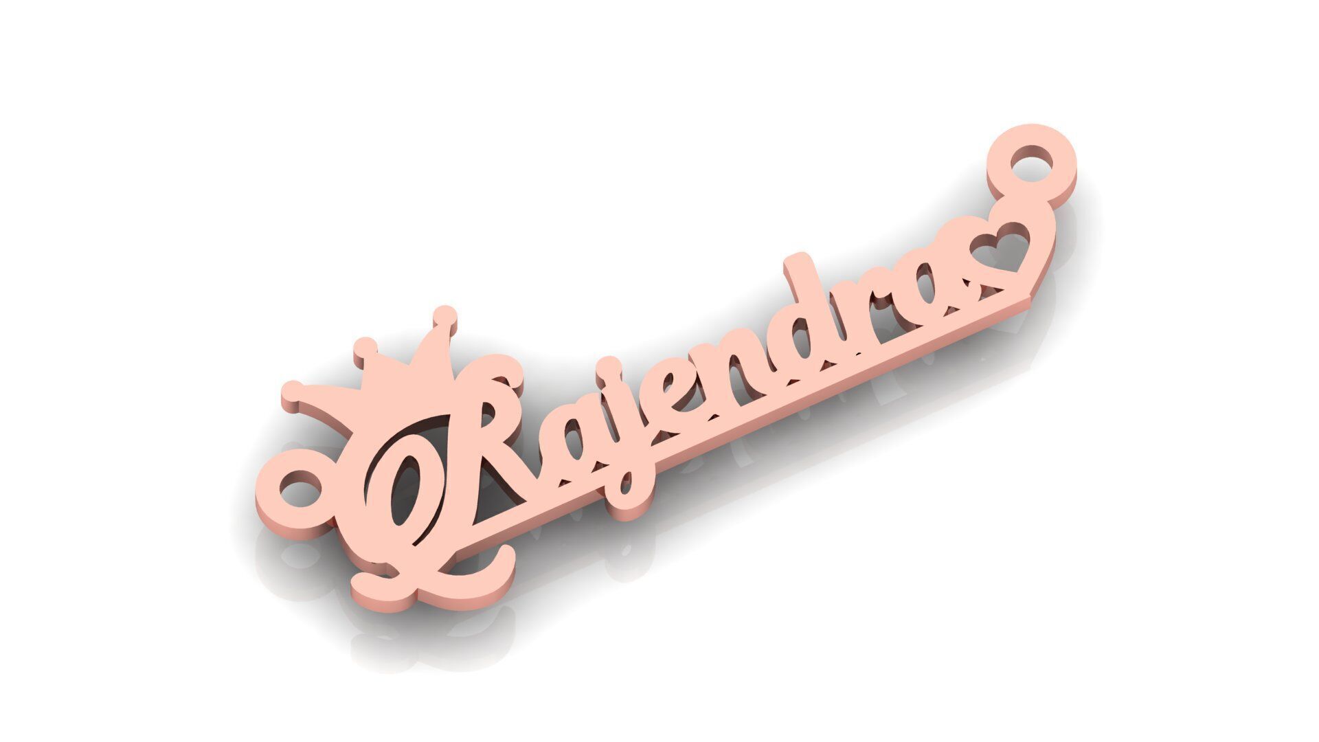 RAJENDRA NAME PENDANT 3D print model_1