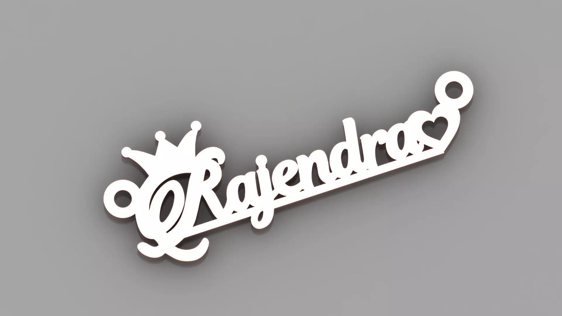 RAJENDRA NAME PENDANT 3D print model_0