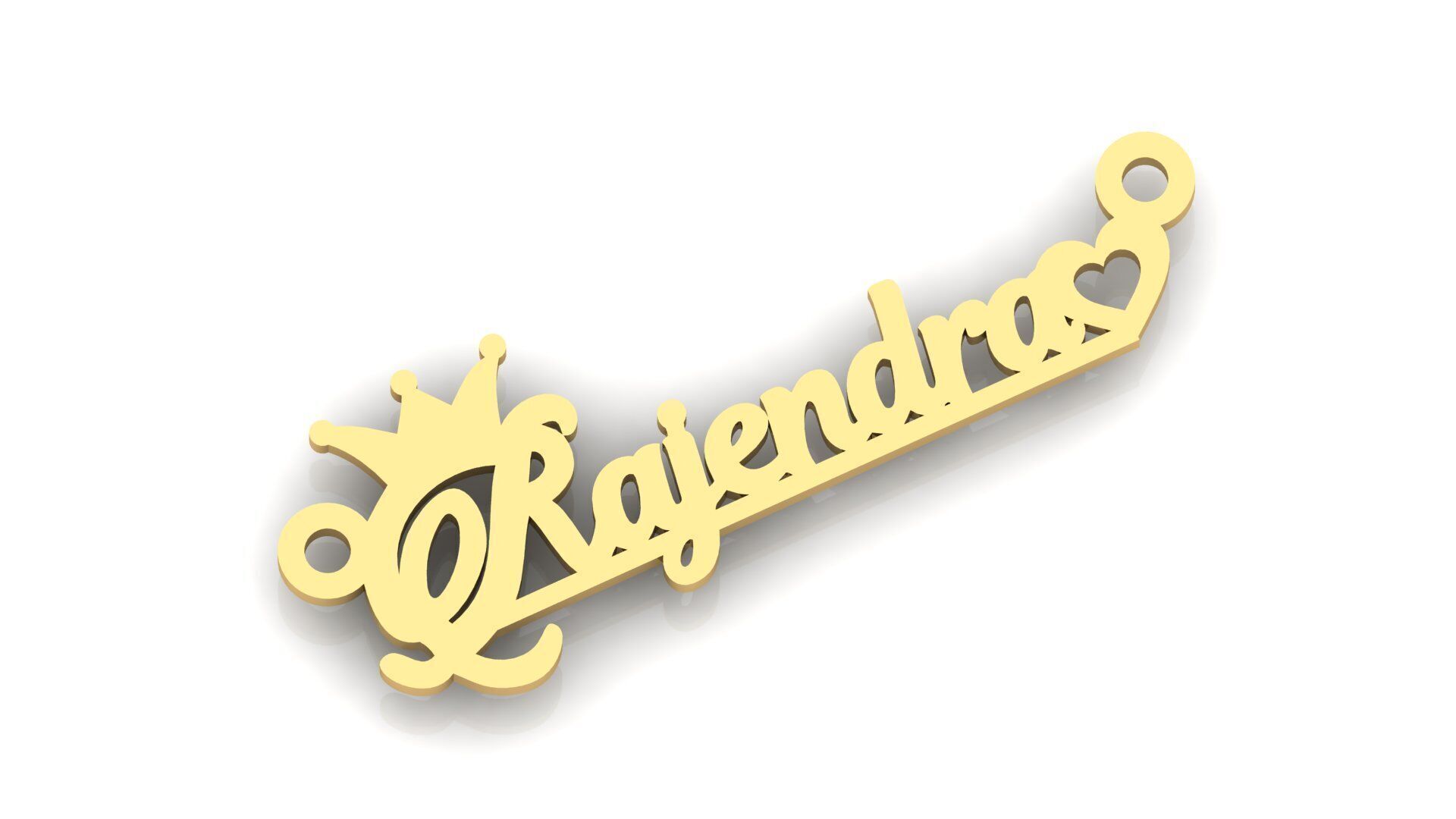 RAJENDRA NAME PENDANT 3D print model_3