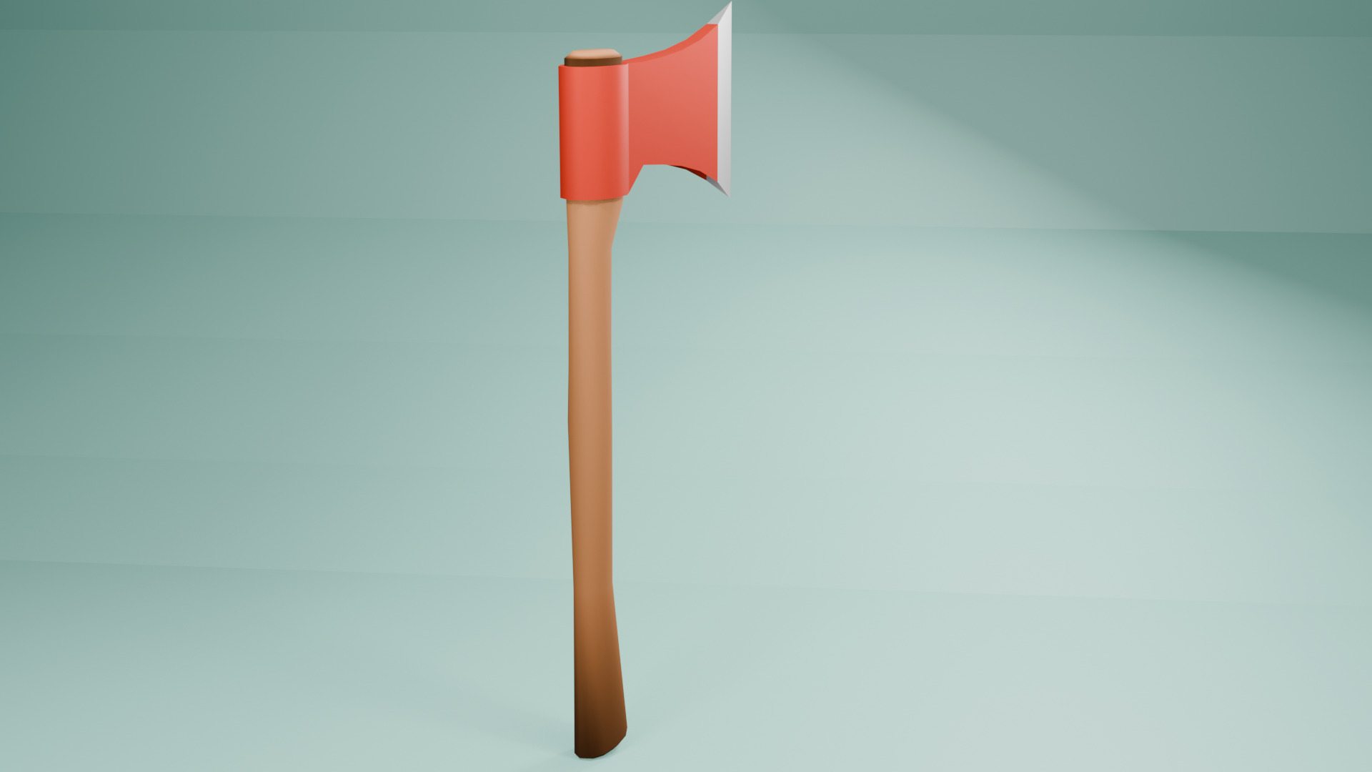Low-Poly Stylized Axe Free low-poly 3D model_3