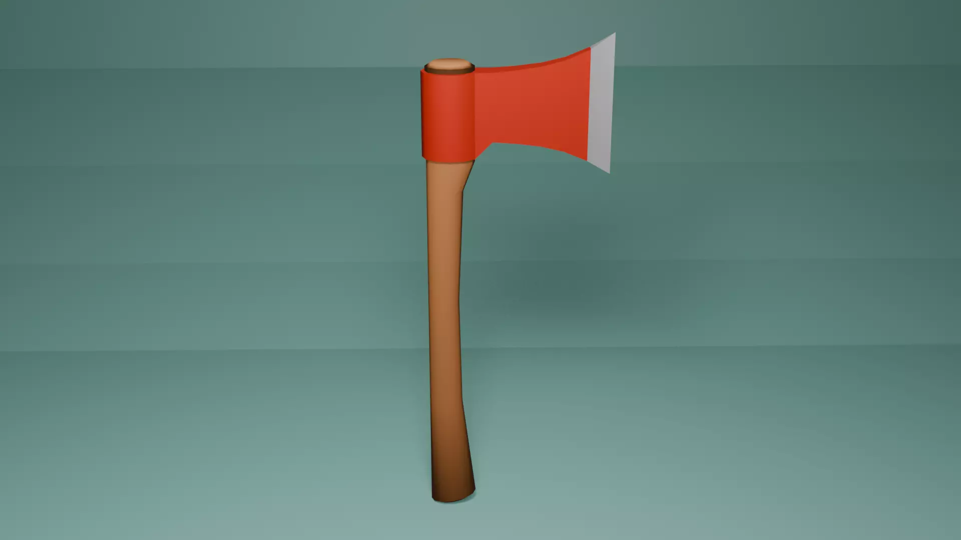 Low-Poly Stylized Axe Free low-poly 3D model_0