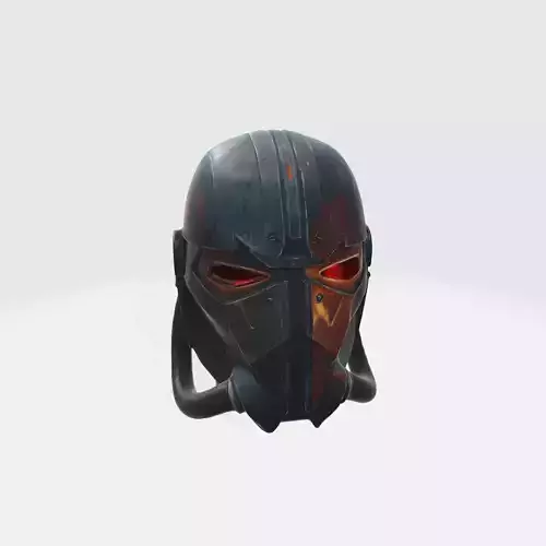 Futuristic Warrior Helmet 3D model