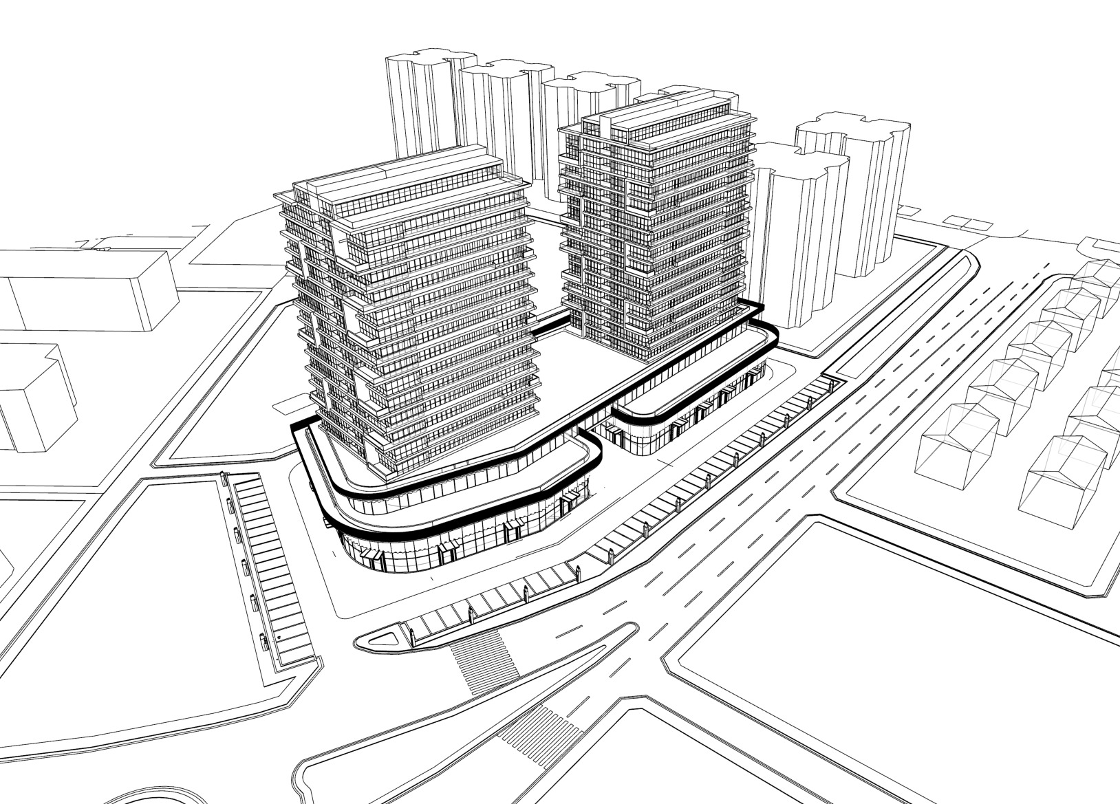 Commercial 3D Sketchup and Lumion 12  Model  3D model_5