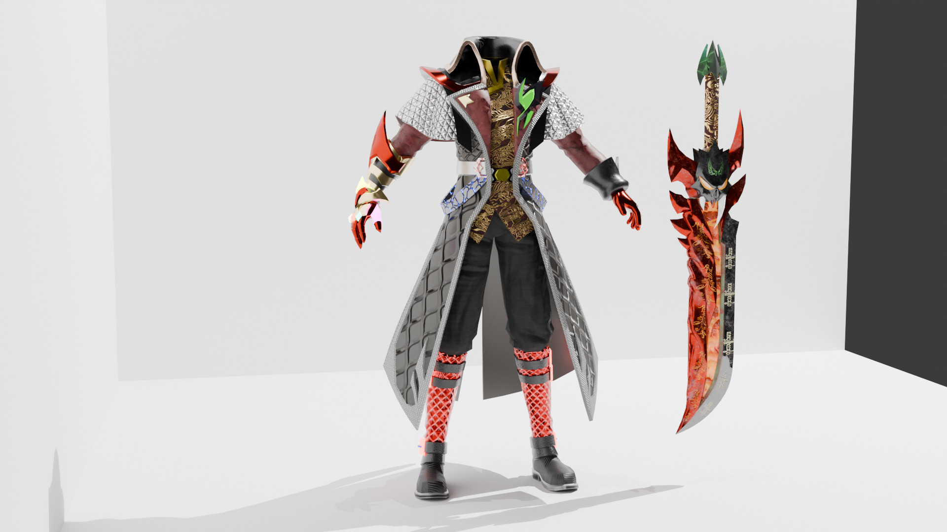 lucard texture substance painter and fbx blender file  3D model_1